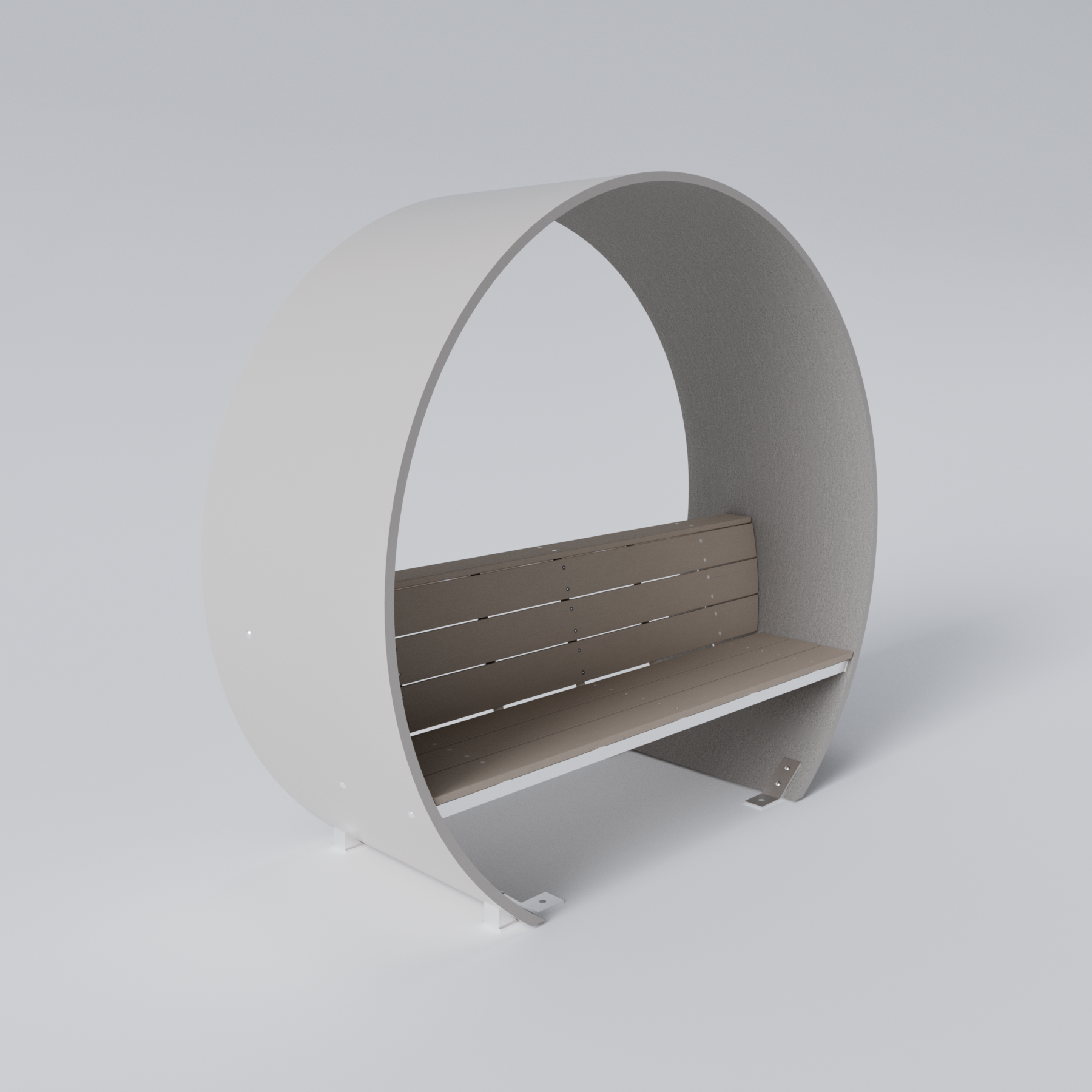 Covered Wind Turbine Blade Bench Skyline Steel