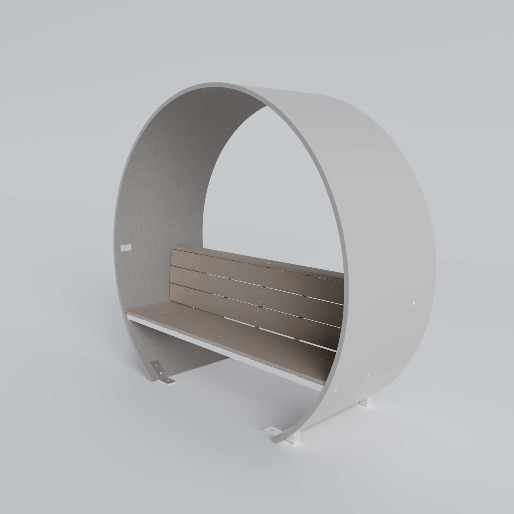 Covered Wind Turbine Blade Bench Skyline Steel