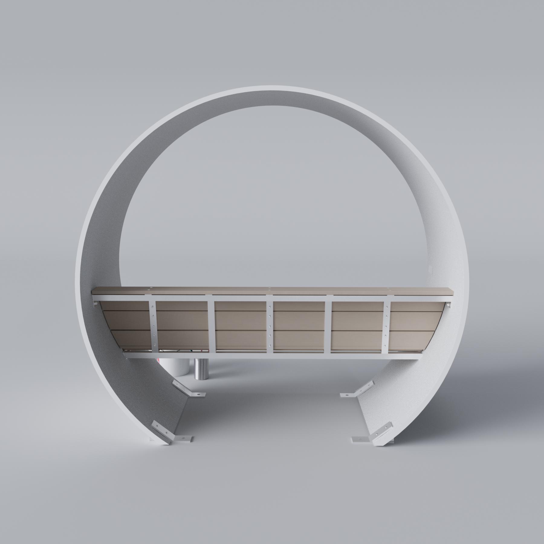 Covered Wind Turbine Blade Bench Primed