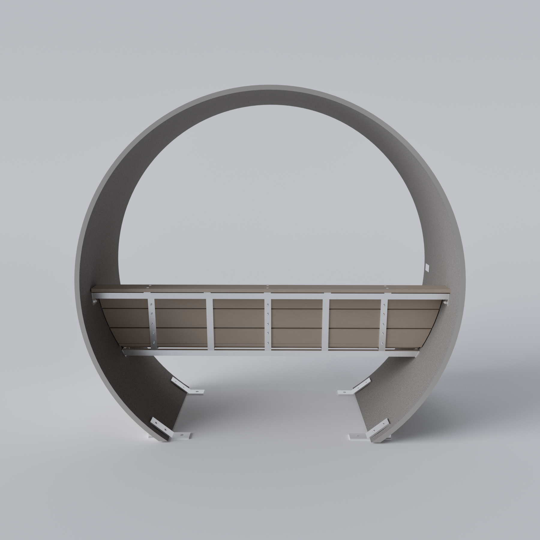 Covered Wind Turbine Blade Bench Skyline Steel