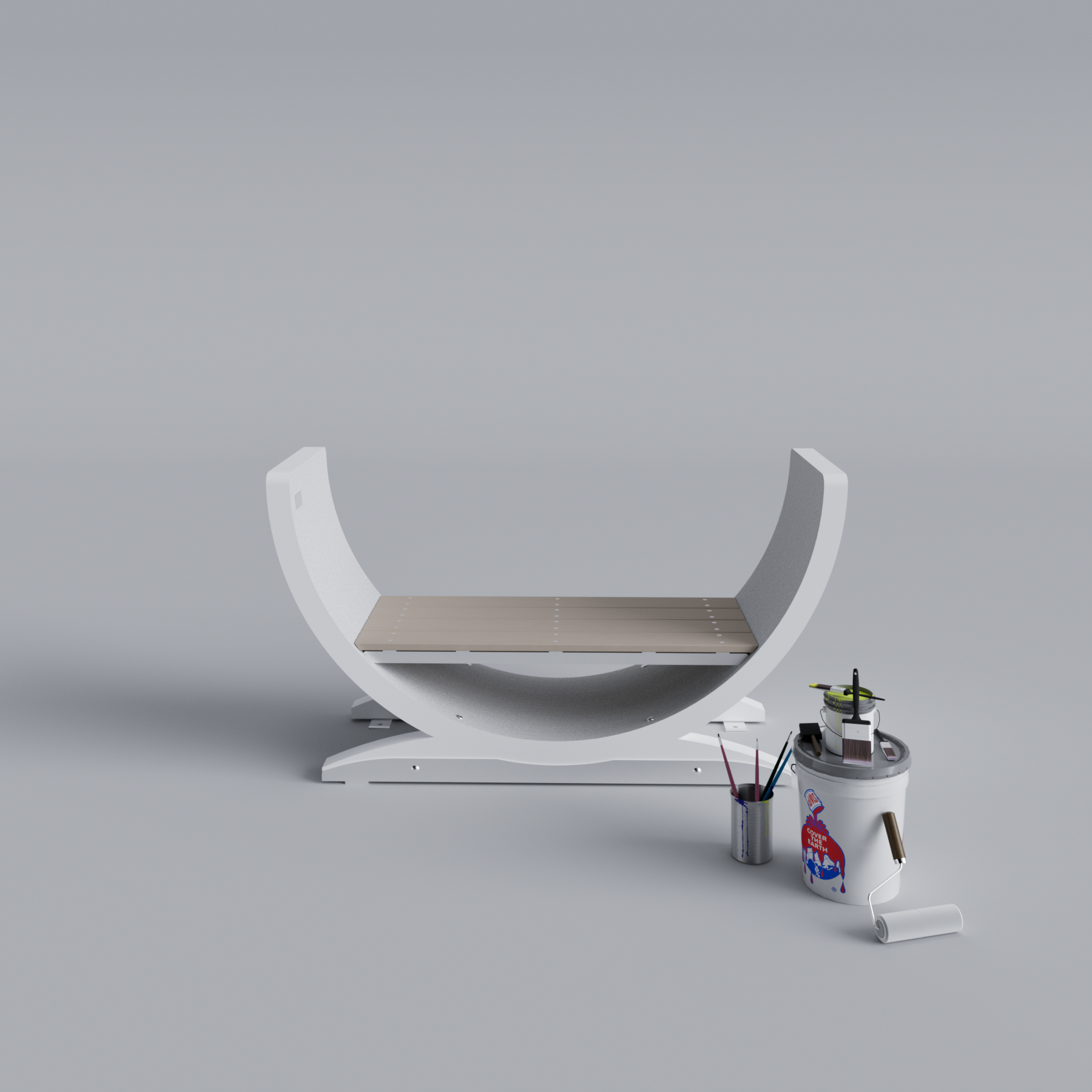 Wind Turbine Blade Open Bench Primed