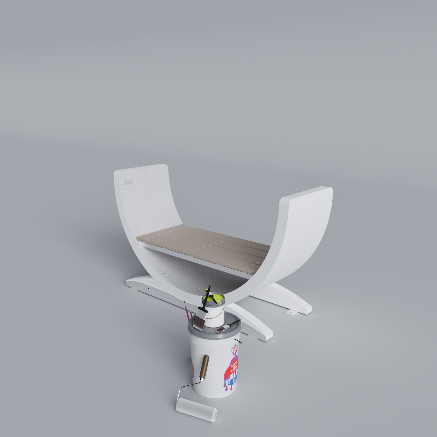 Wind Turbine Blade Open Bench Primed