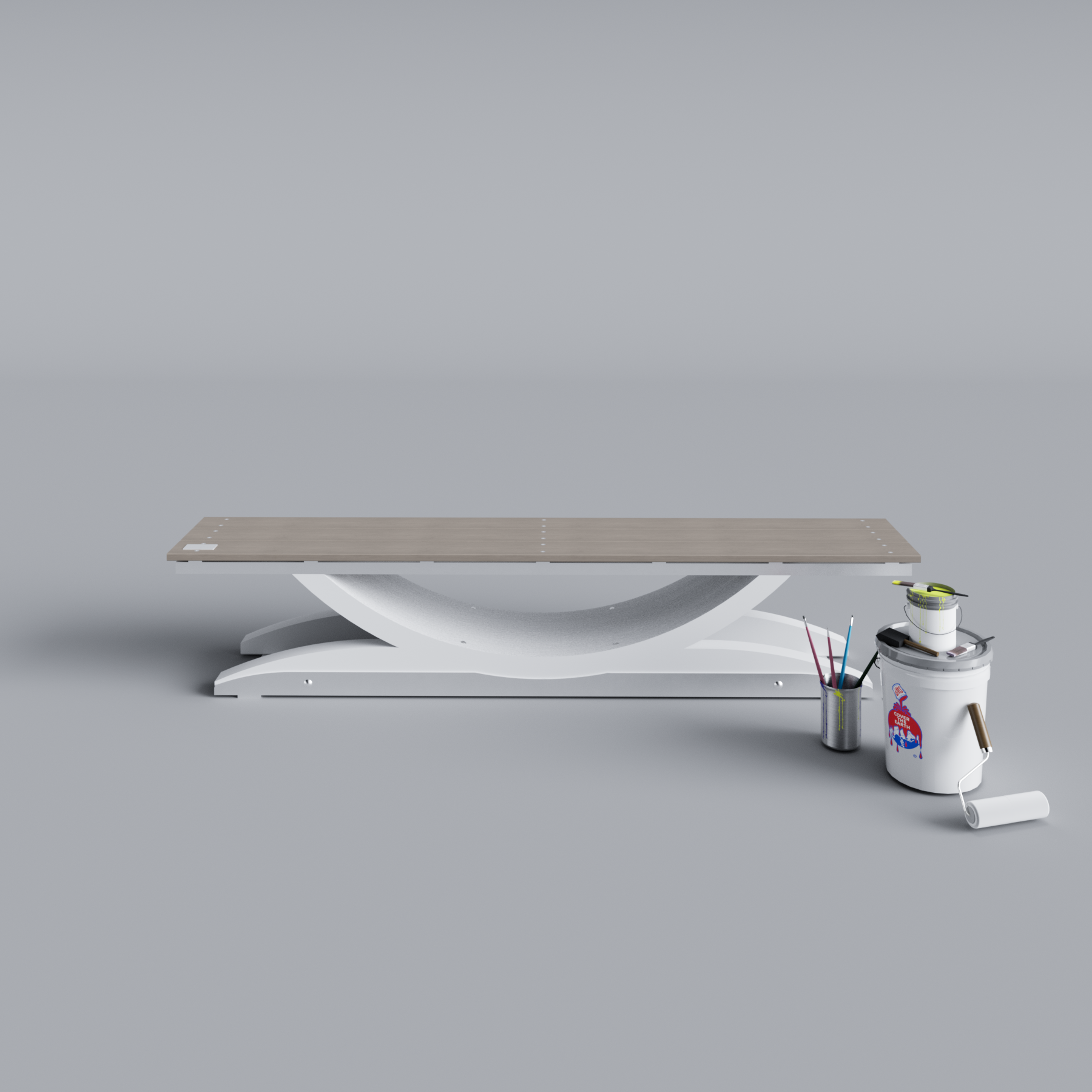 Wind Turbine Blade Open Bench Primed