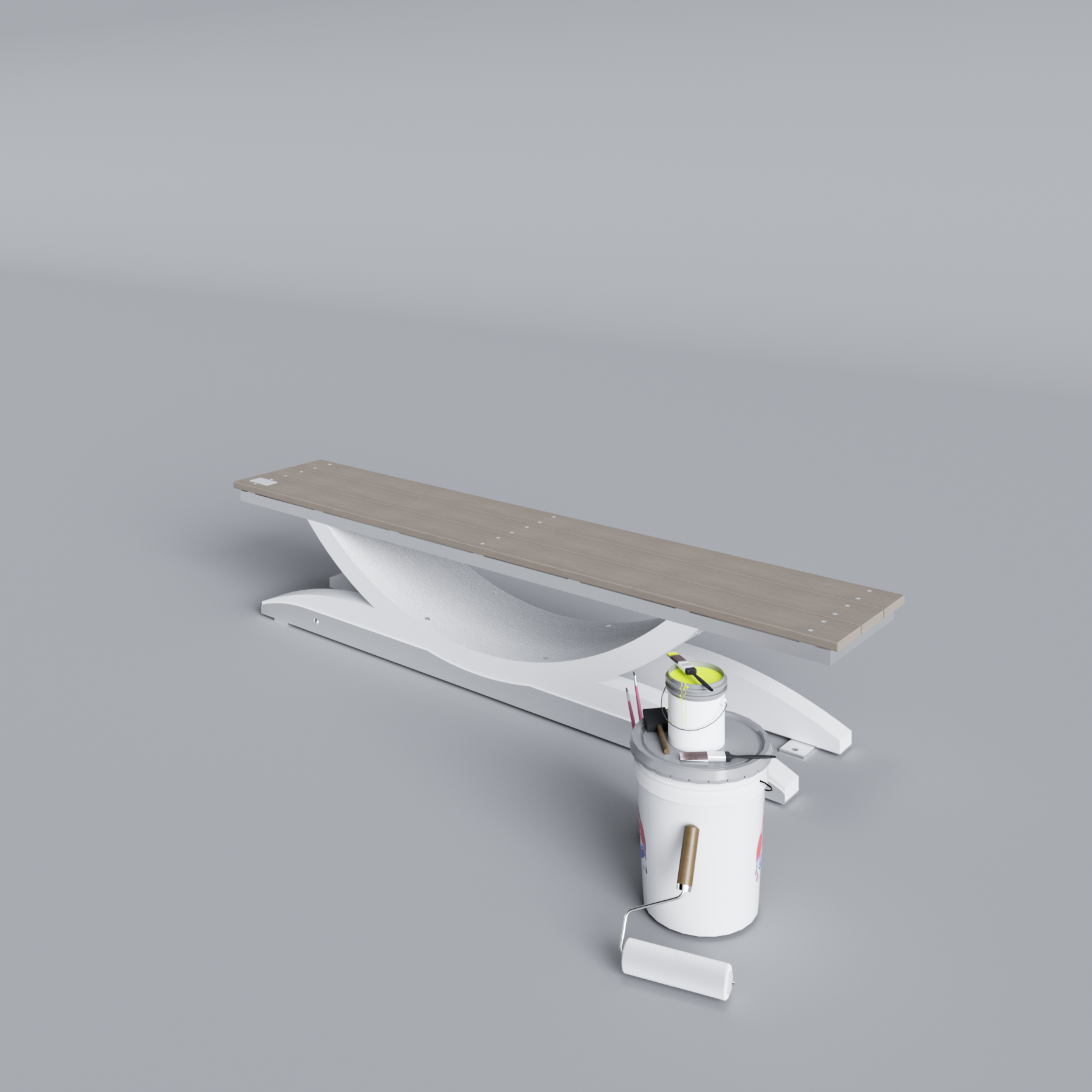 Wind Turbine Blade Open Bench Primed