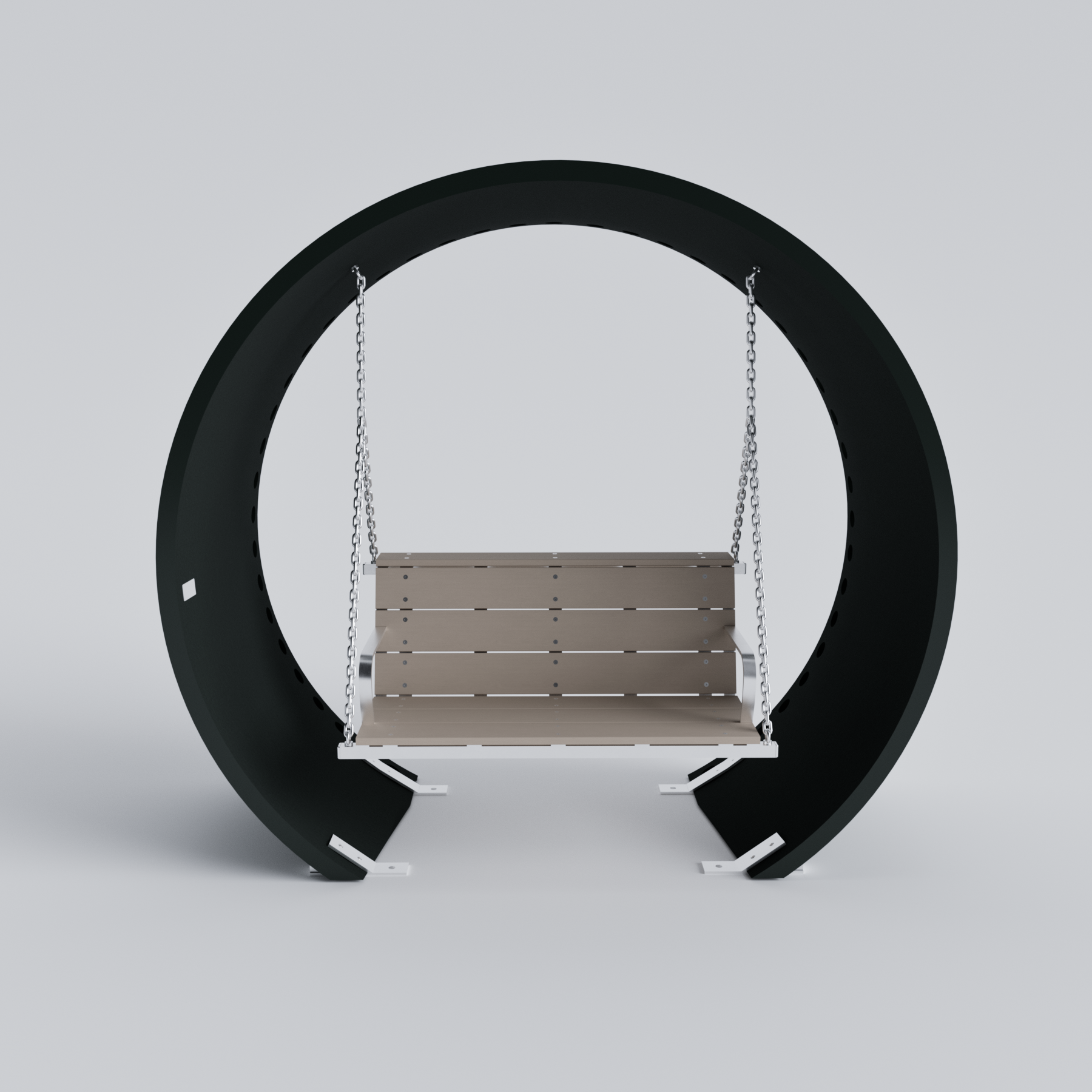 Wind Turbine Blade Covered Bench Swing Jasper