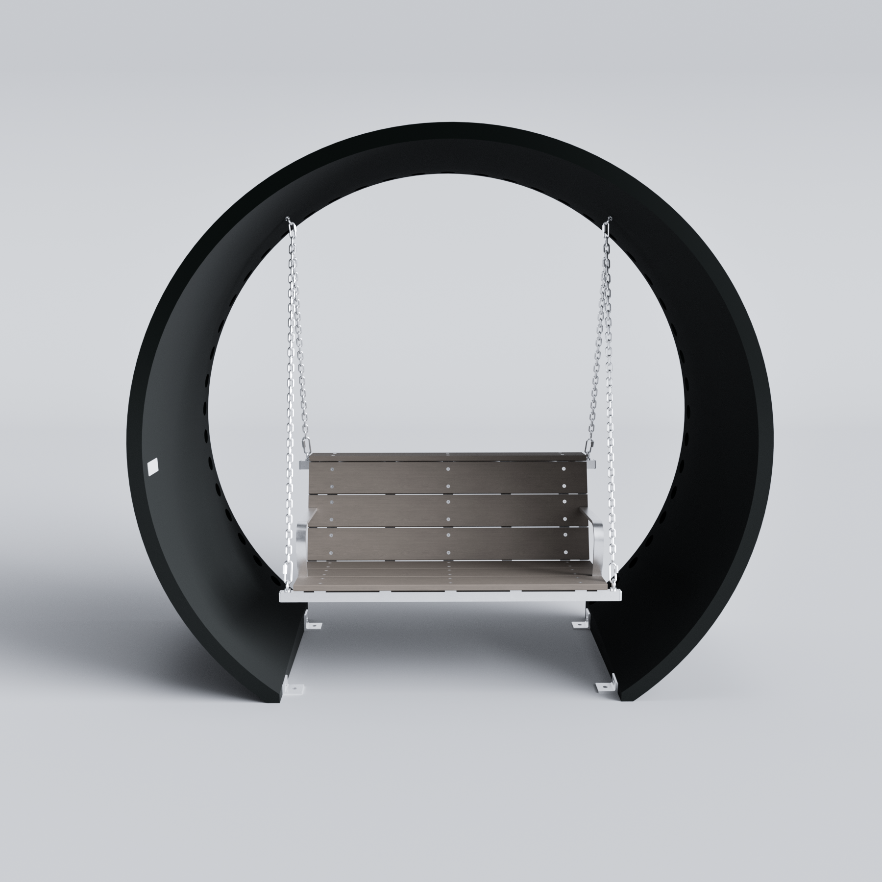 Wind Turbine Blade Covered Bench Swing Jasper