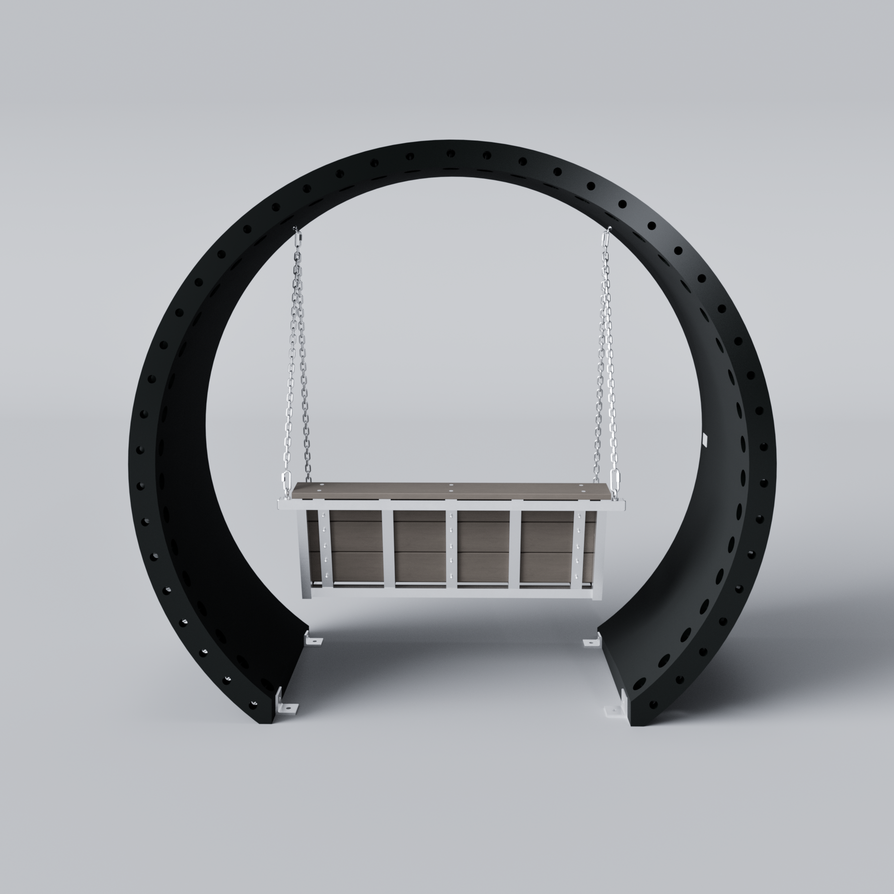 Wind Turbine Blade Covered Bench Swing Jasper