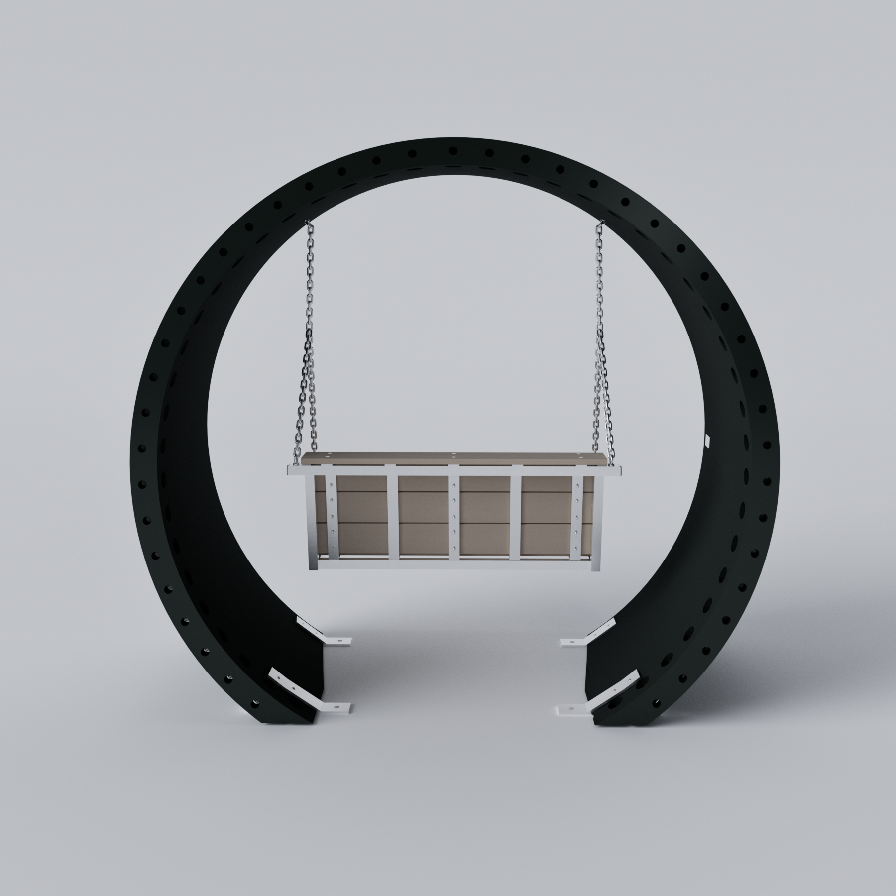 Wind Turbine Blade Covered Bench Swing Jasper