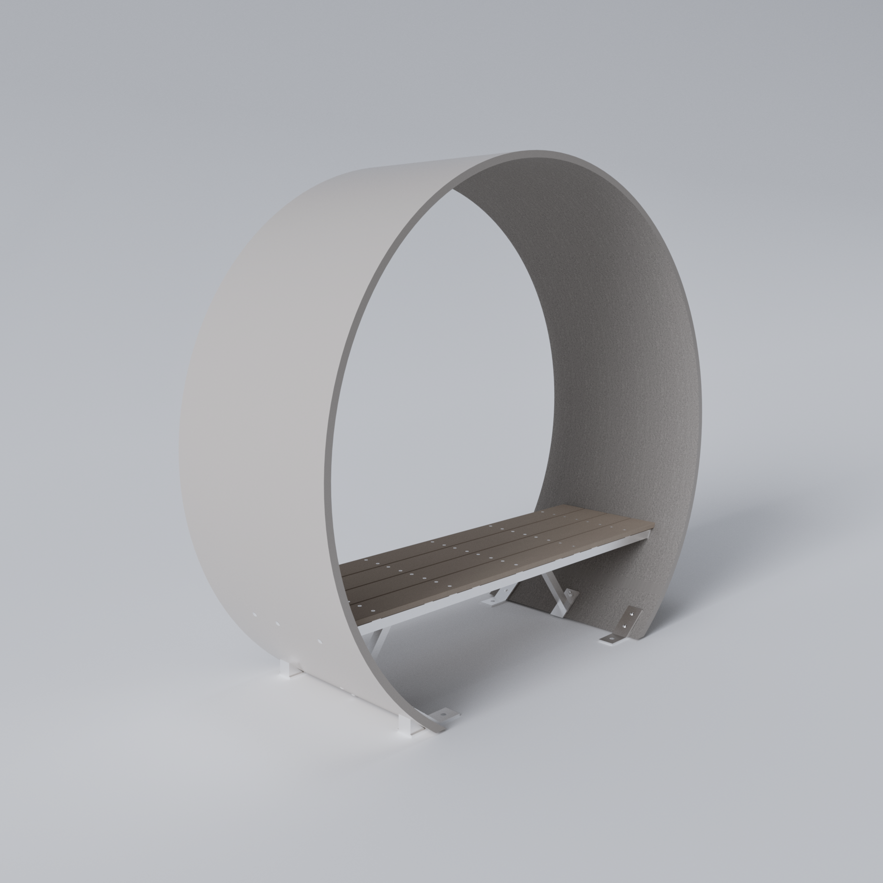 Wind Turbine Blade Covered Bench Skyline Steel