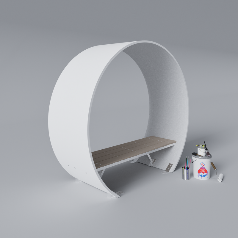 Wind Turbine Blade Covered Bench Primed