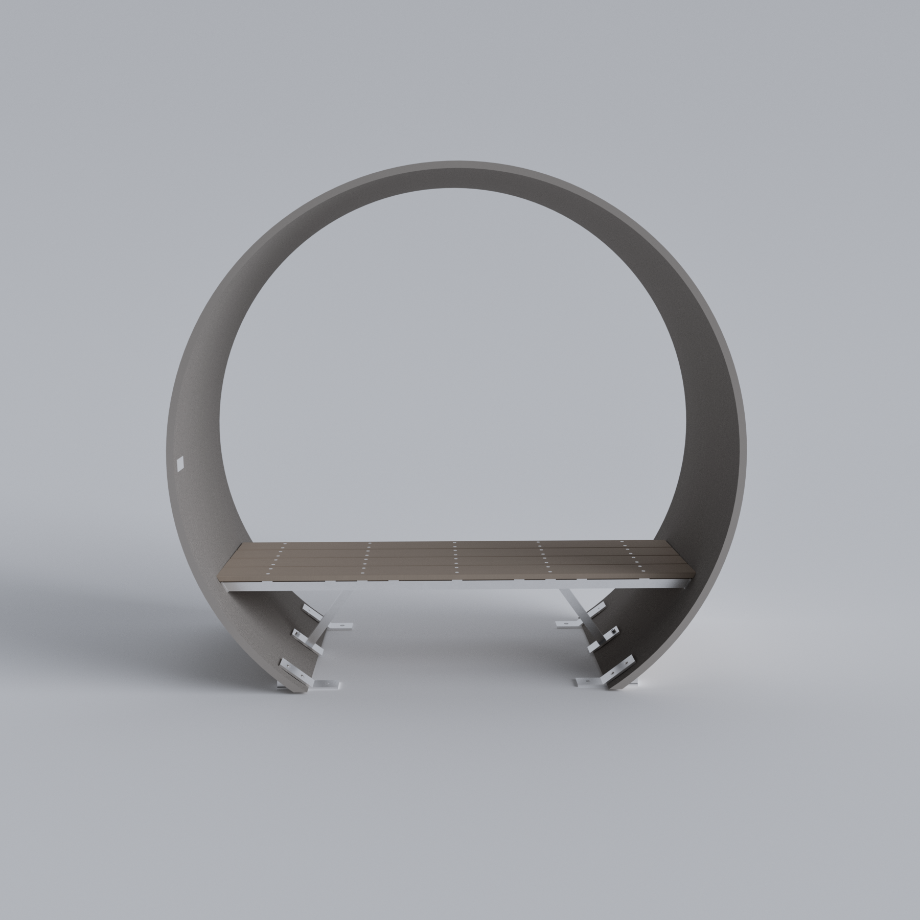 Wind Turbine Blade Covered Bench Skyline Steel