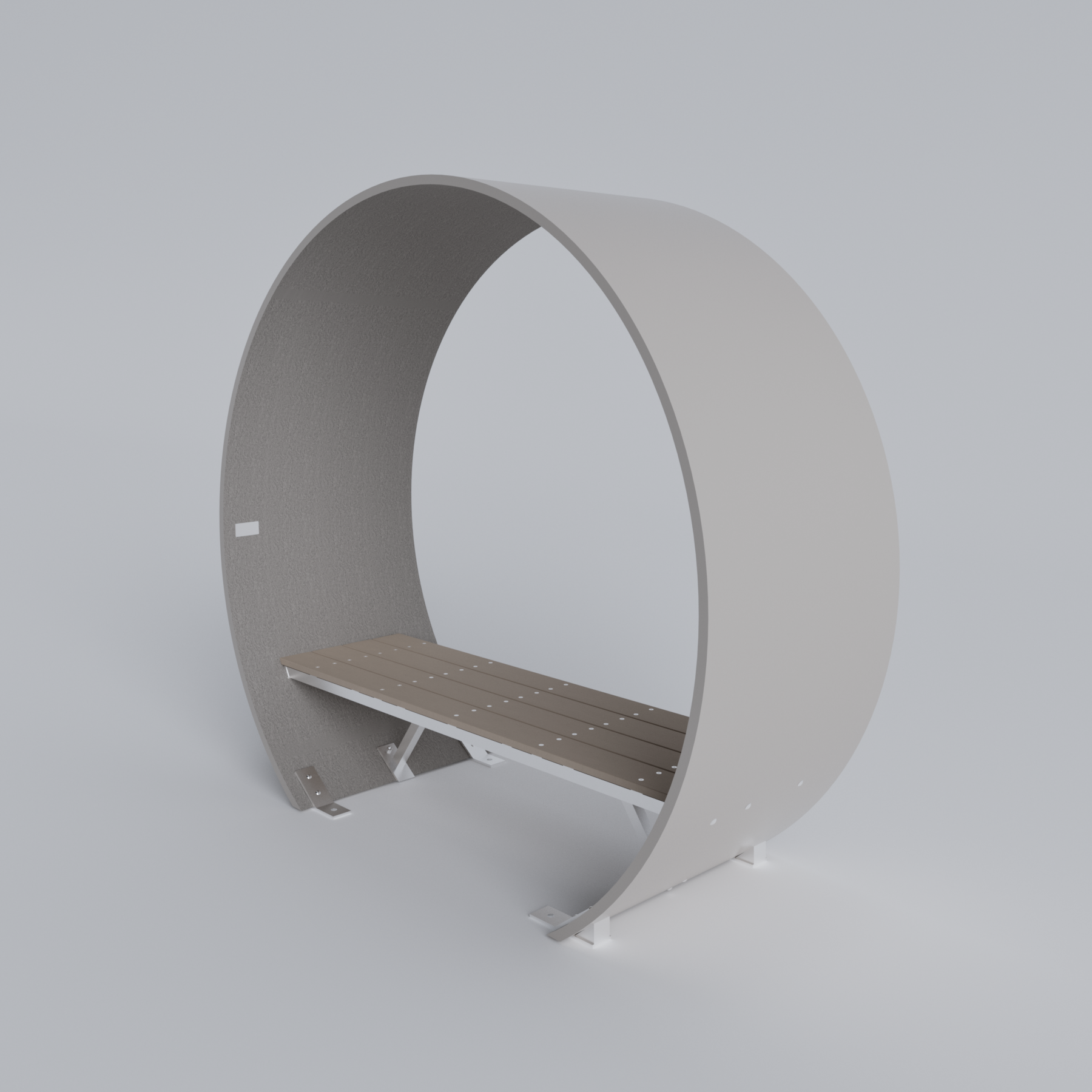 Wind Turbine Blade Covered Bench Skyline Steel