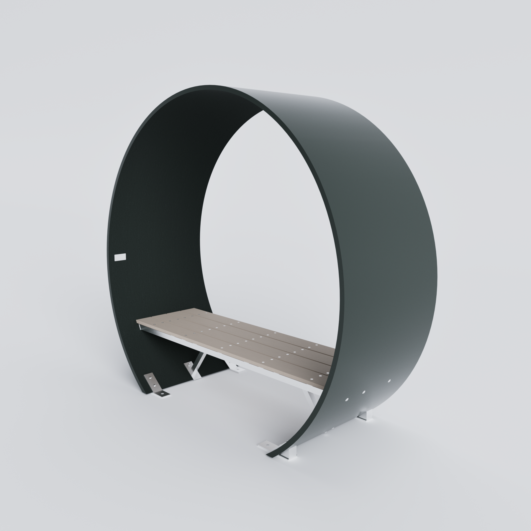 Wind Turbine Blade Covered Bench Jasper