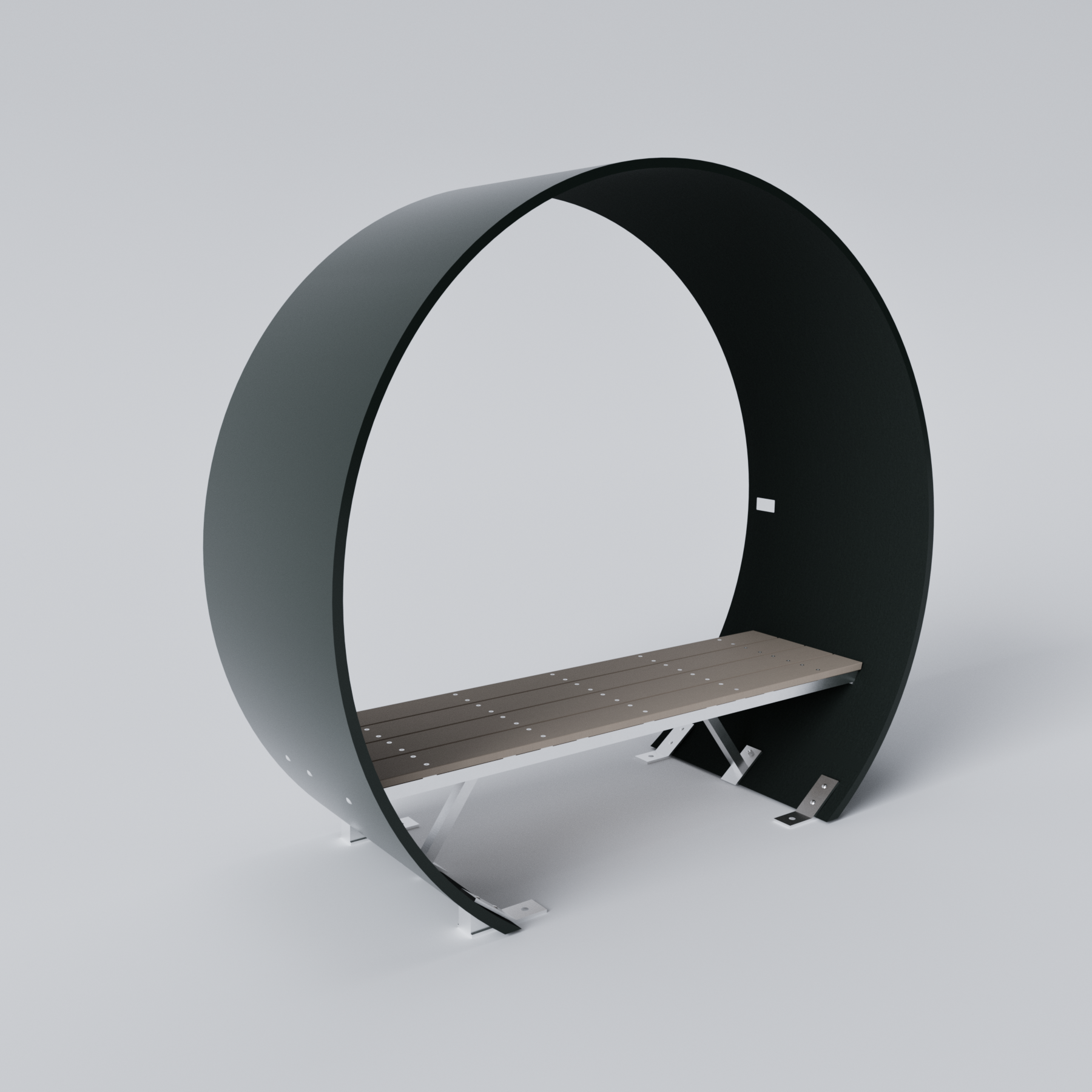 Wind Turbine Blade Covered Bench Jasper