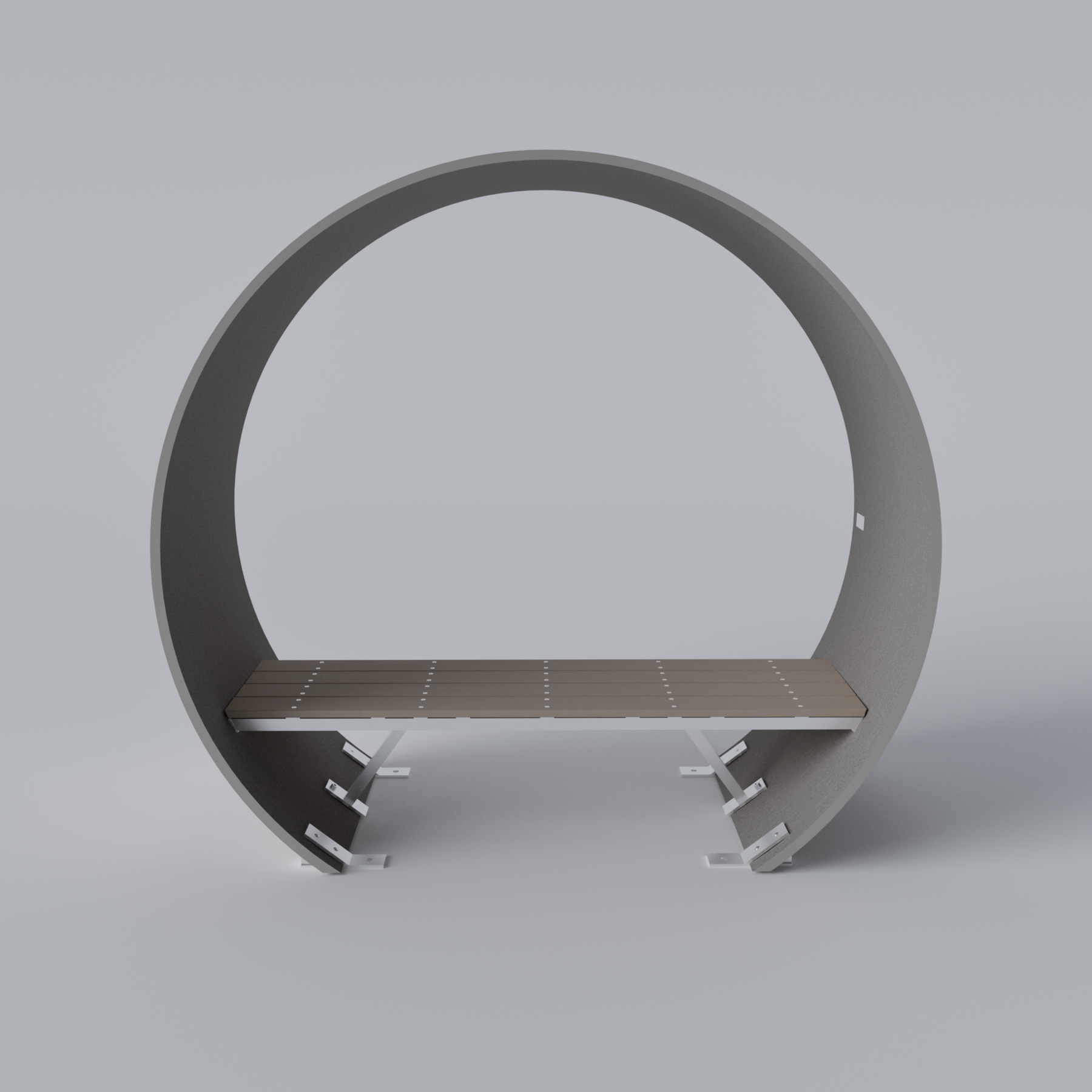 Wind Turbine Blade Covered Bench Skyline Steel