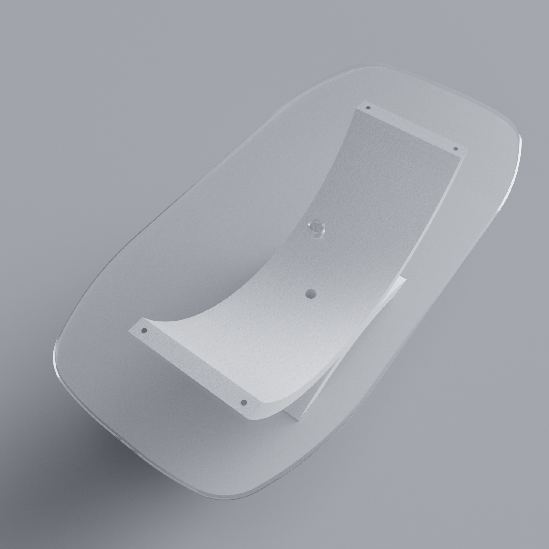 Modern Glacier Interior Luxury Office Table Wind Turbine Blade Matte White