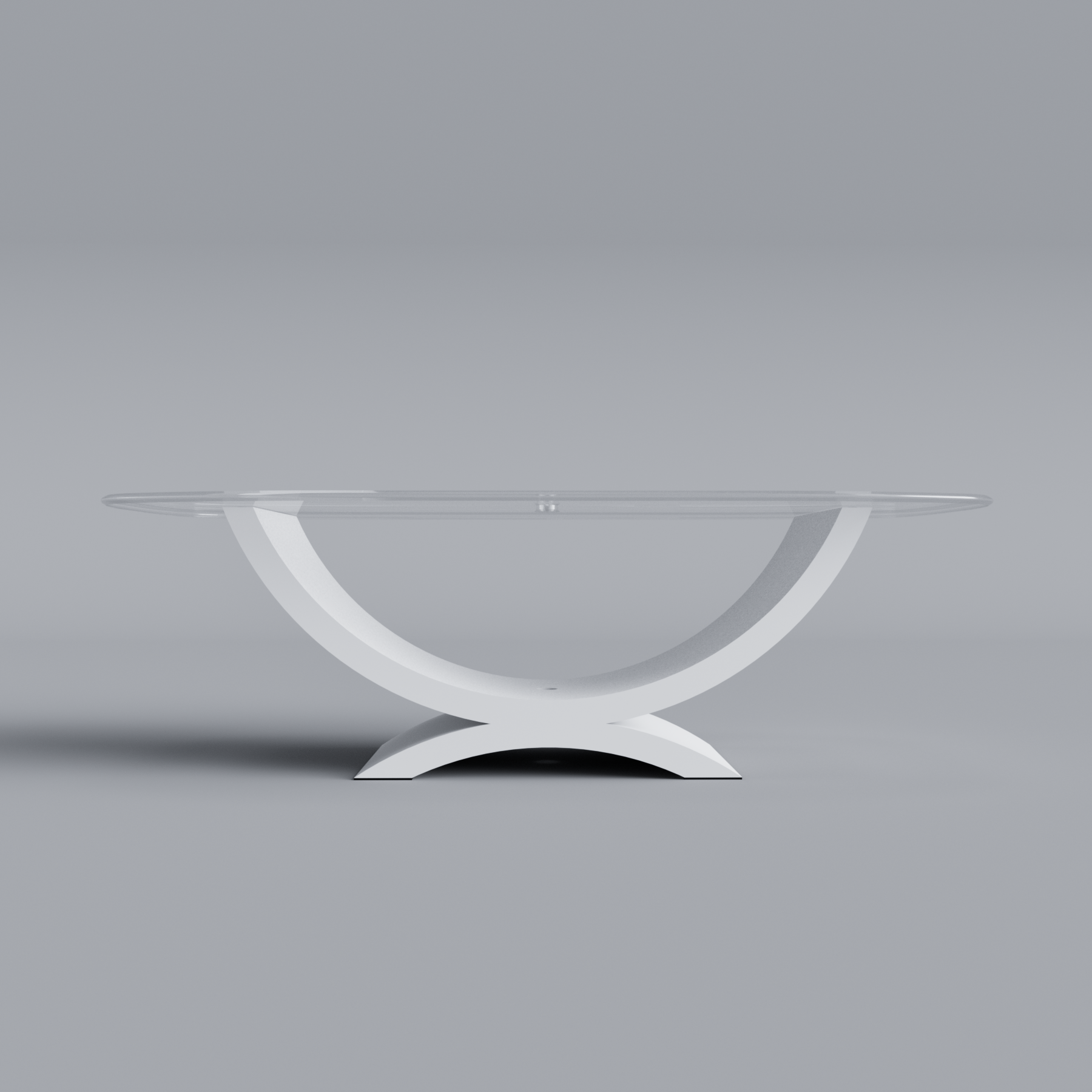 Modern Glacier Interior Luxury Office Table Wind Turbine Blade Matte White