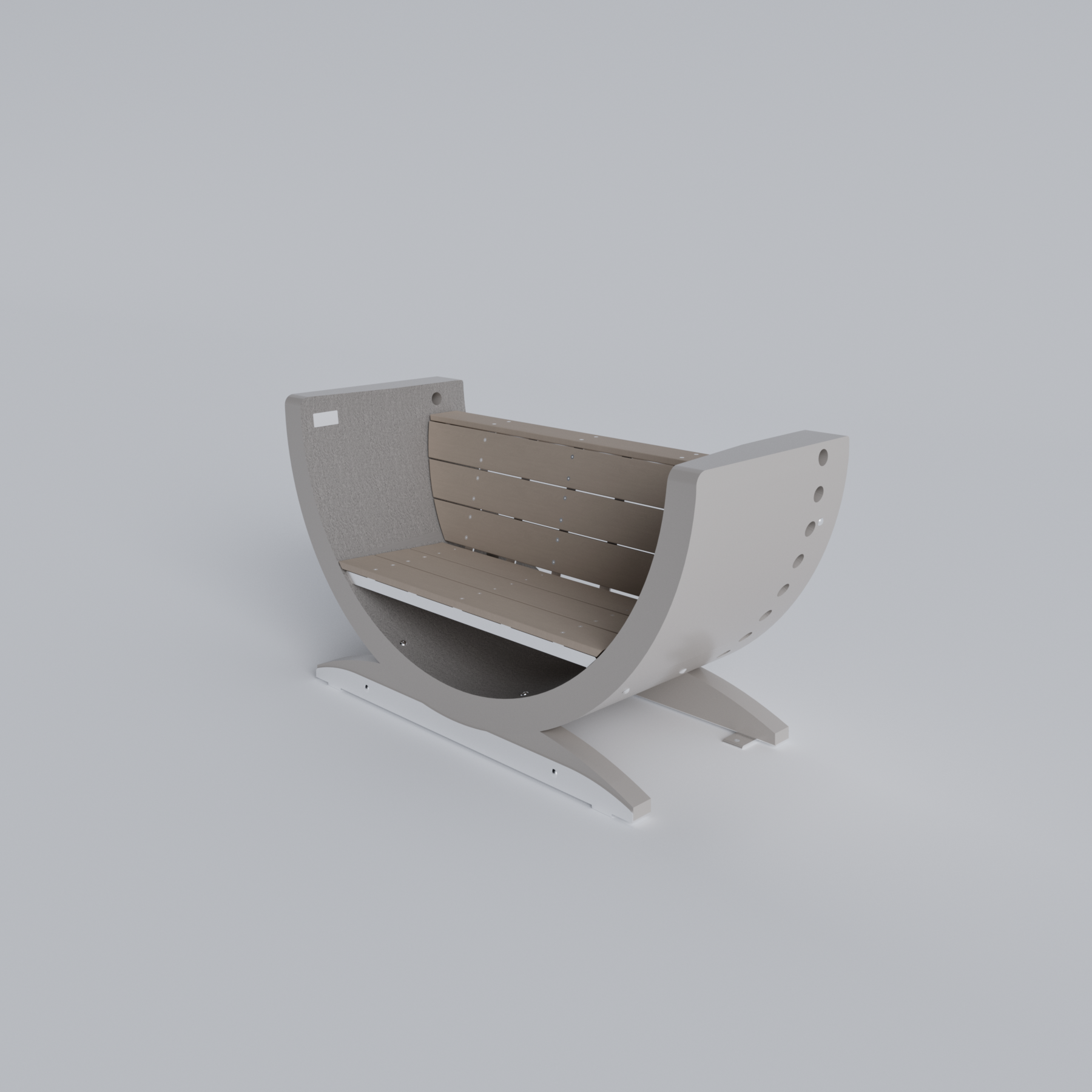 Open Wind Turbine Blade Bench Skyline Steel