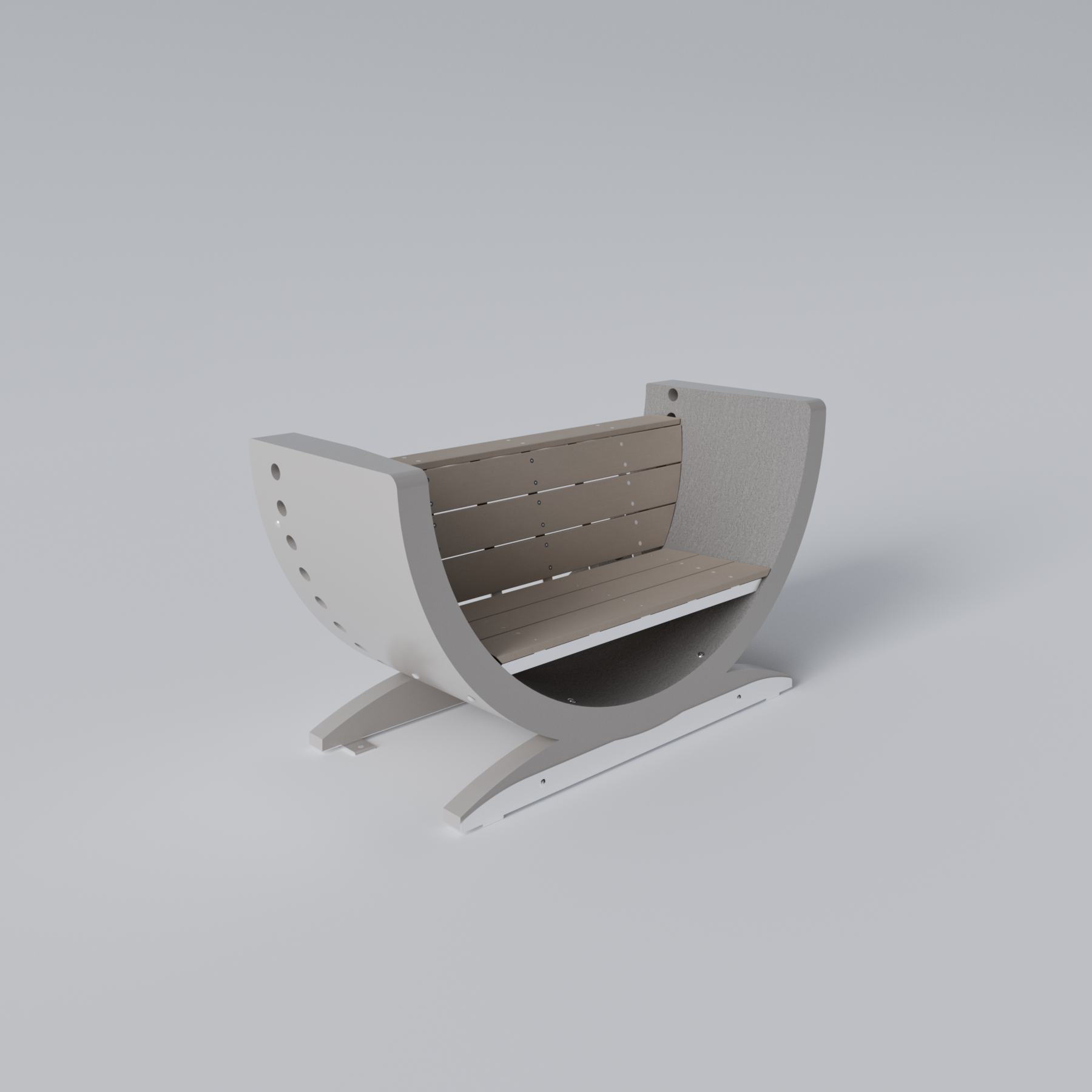 Open Wind Turbine Blade Bench Skyline Steel