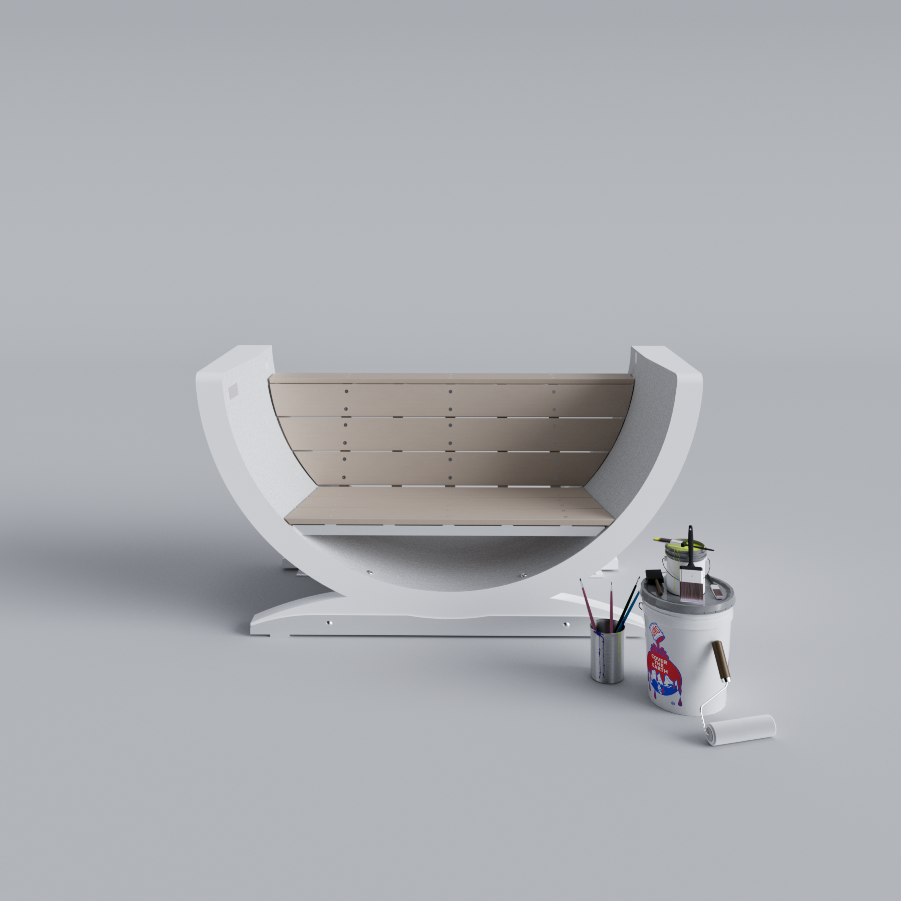 Open Wind Turbine Blade Bench Primed