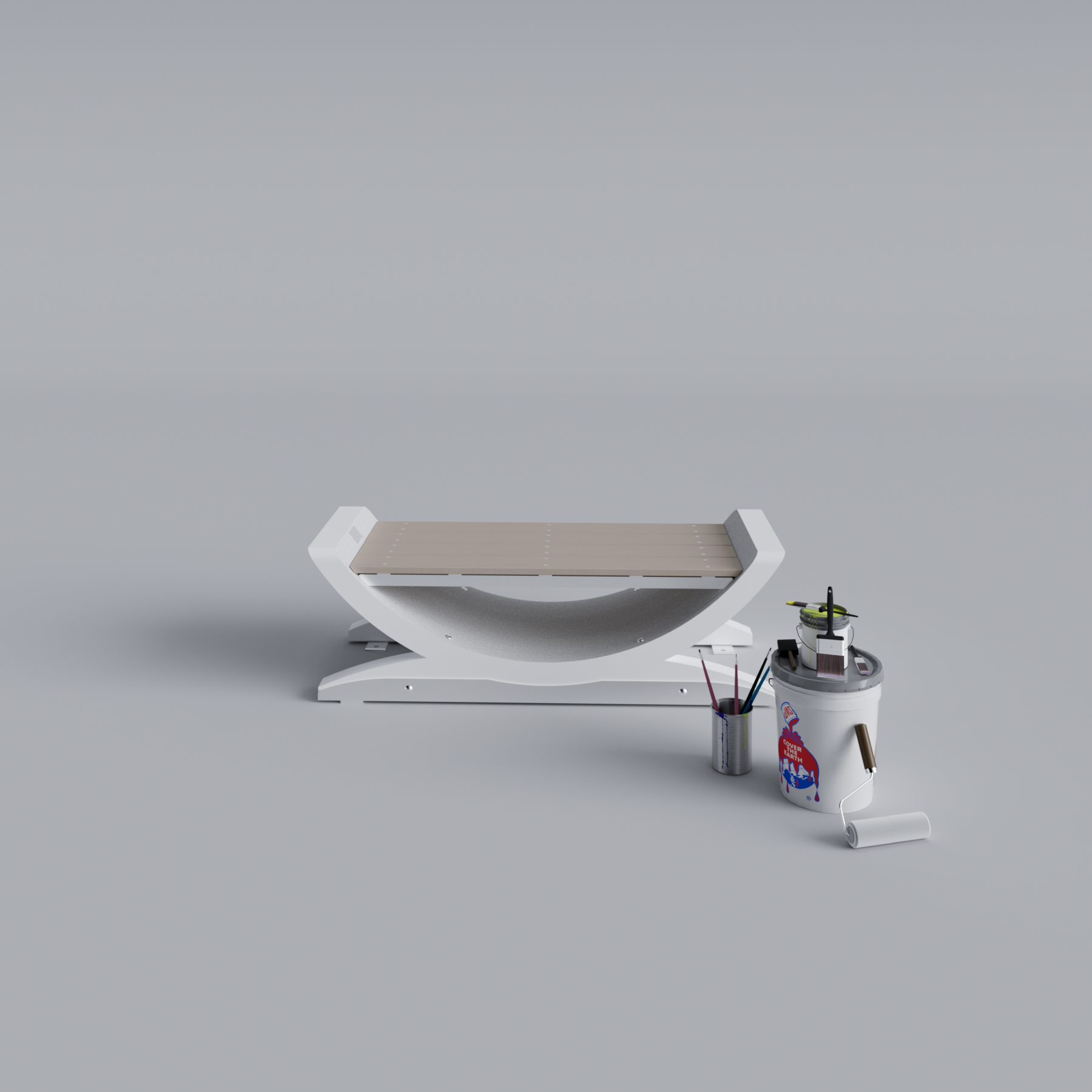 Wind Turbine Blade Open Bench Primed