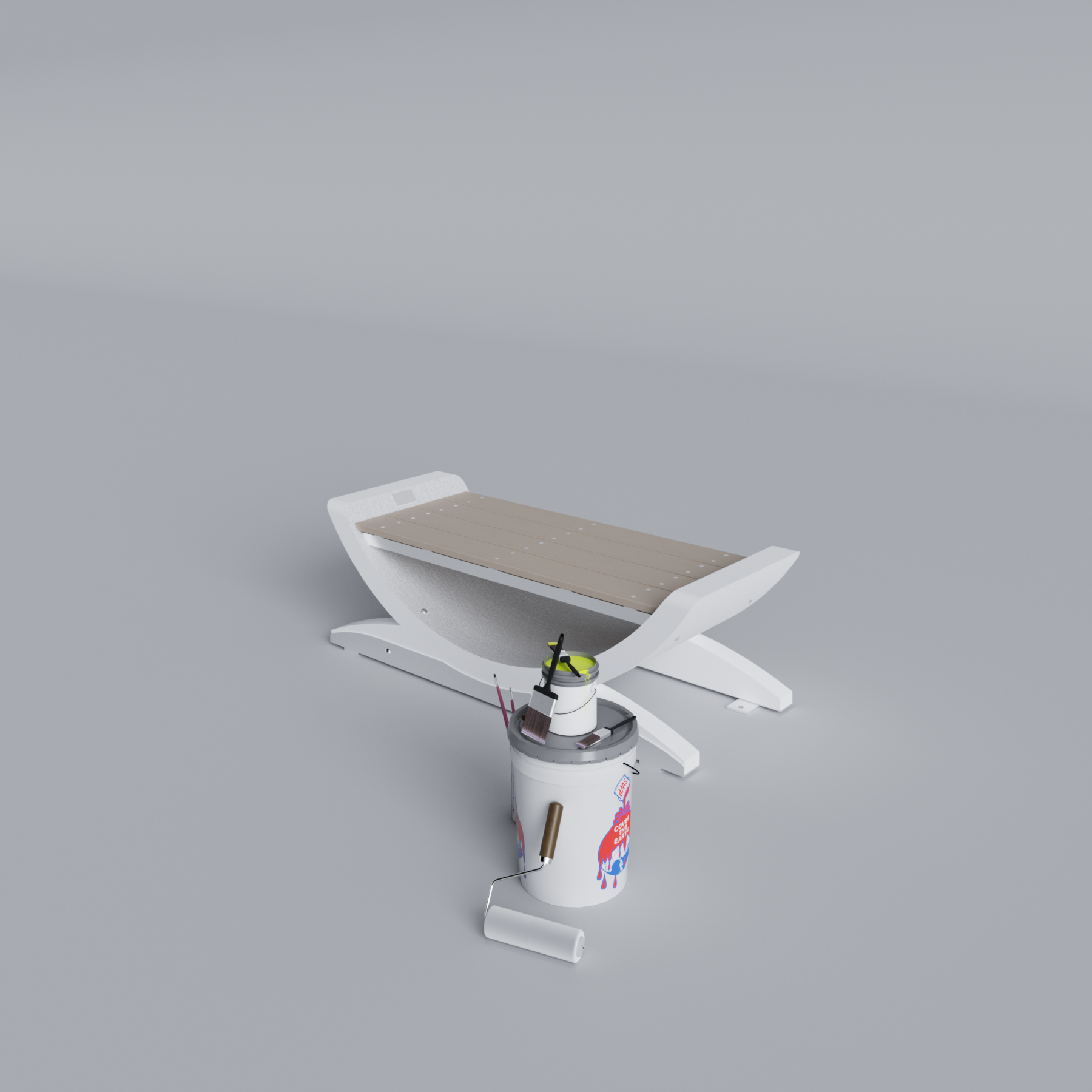 Wind Turbine Blade Open Bench Primed